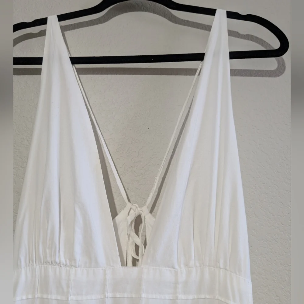 Free People Summer Queen Midi Lace Up Back Midi Dress White S - Picture 5 of 14